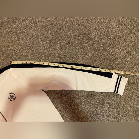 Polo Jeans Company white and navy sweater in size XL. NWOT - Picture 9 of 12